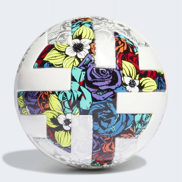 New adidas MLS Mini Soccer Ball Size 1 White Yellow Blue - Picture 1 of 4
